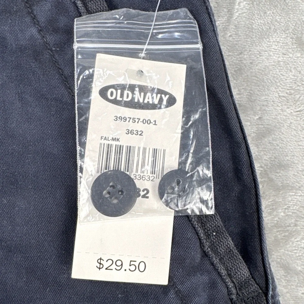 Old Navy Loose Fit Navy Blue Survivor Pants Mens 36x32 NWT Baggy Cotton Chino